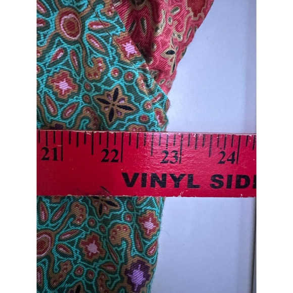 WE BE BOP Womens Rayon Patchwork Button Up Blouse Top Made in Indonesia Size XXL - Picture 9 of 9